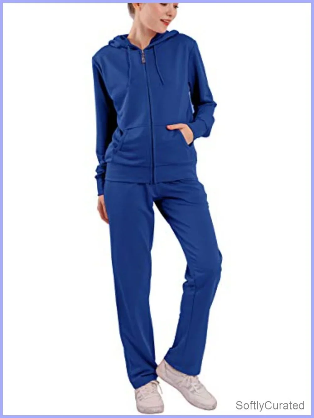 Women's Casual 2 Piece Tracksuit Set - Sweatsuit with Hoodie & Joggers